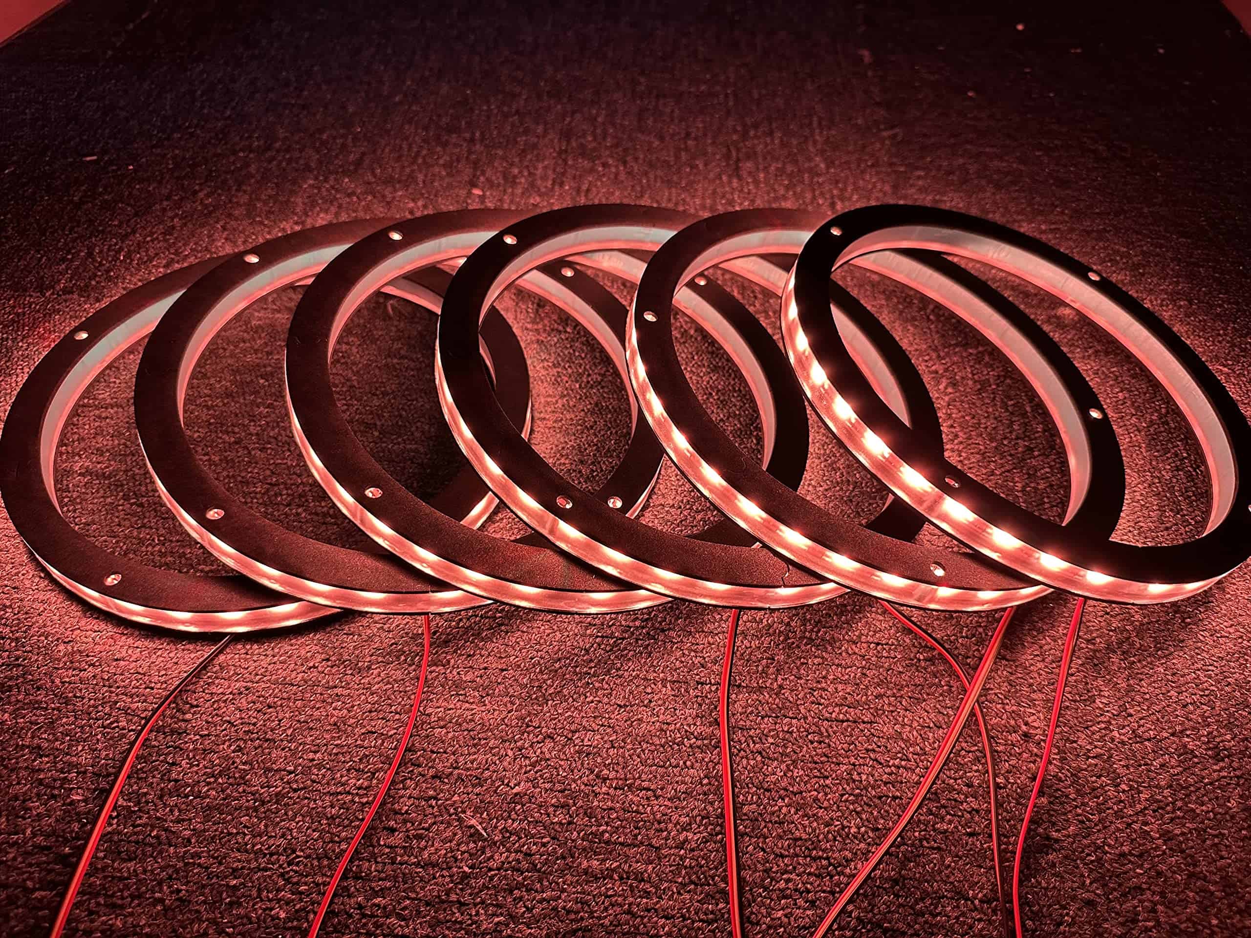 6PCS 8" Juego de Luces LED Decorativas de Altavoz de Coche - Imagen 8