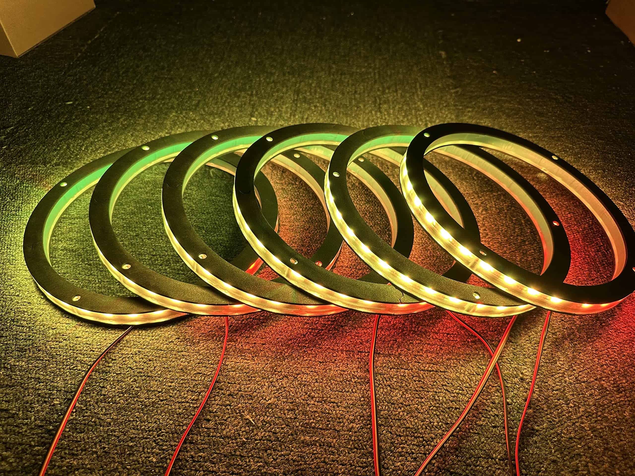 6PCS 8" Juego de Luces LED Decorativas de Altavoz de Coche - Imagen 5