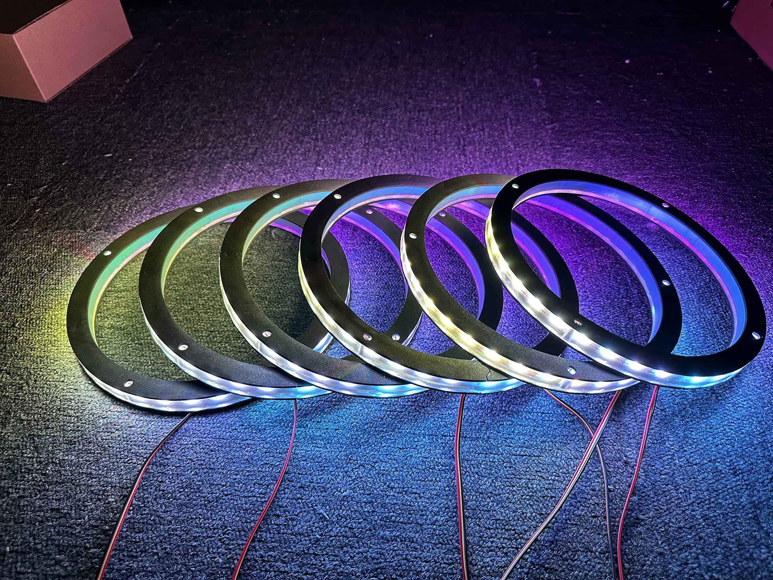 6PCS 8" Juego de Luces LED Decorativas de Altavoz de Coche - Imagen 6