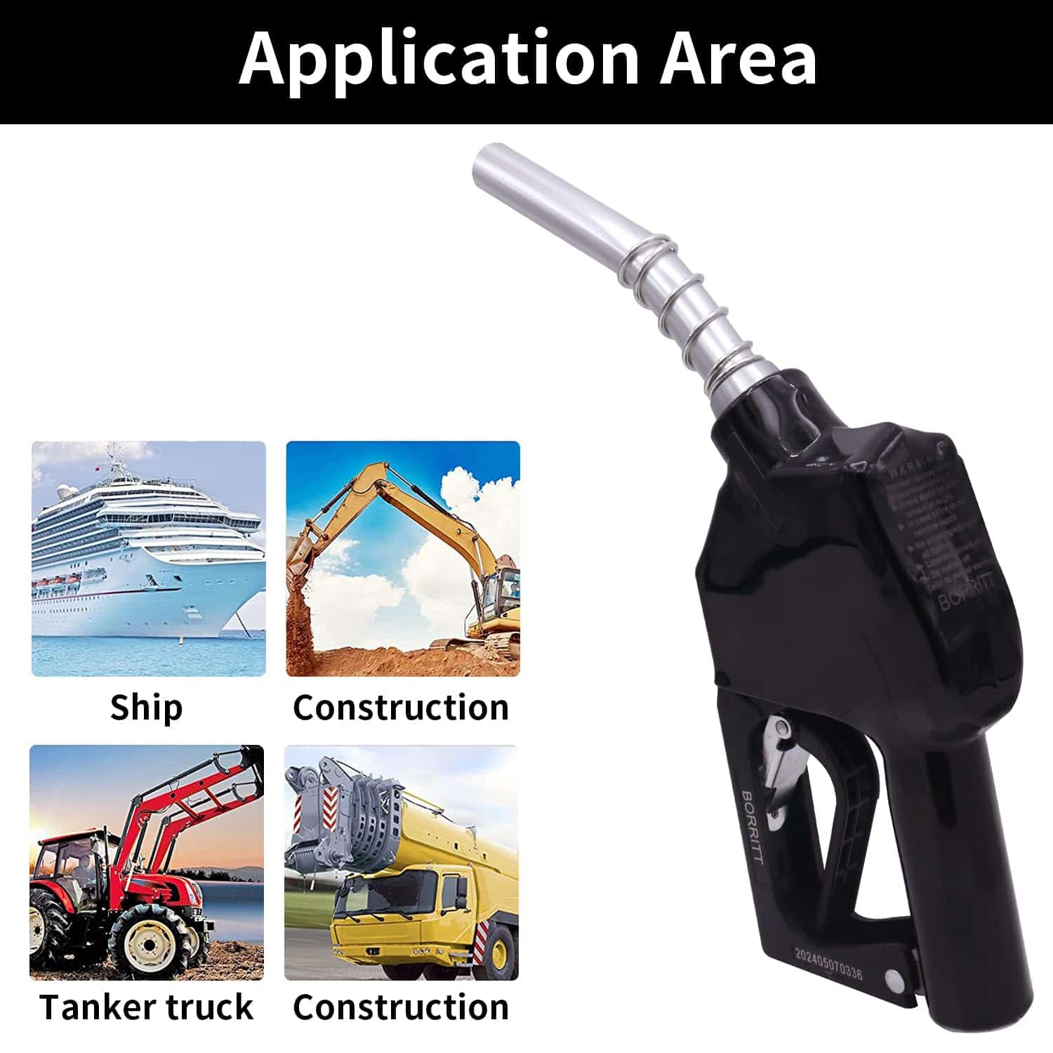 Boquilla de combustible automática BORRITT de 3/4 de - Imagen 10