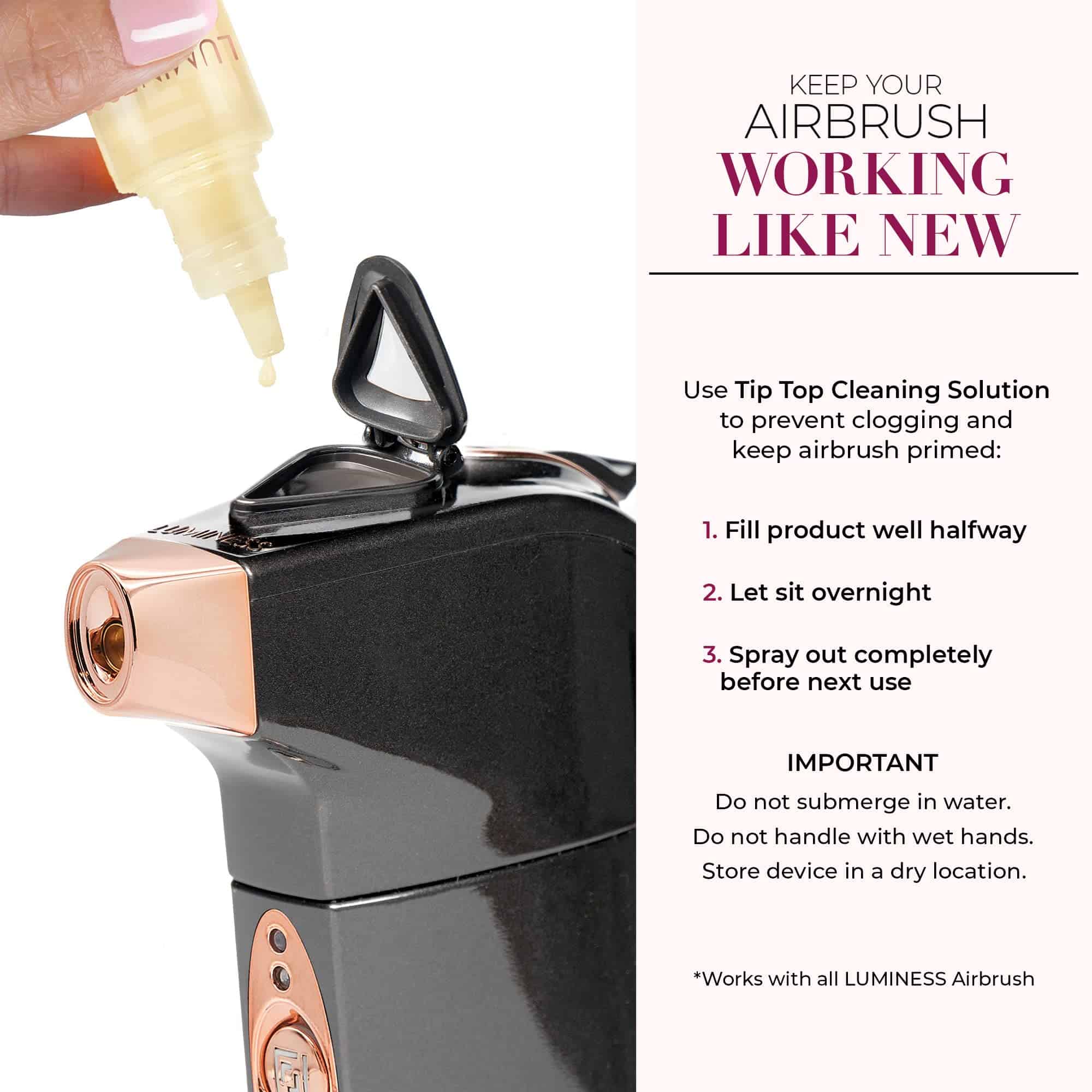 Sistema de Maquillaje con Aerógrafo Luminess -Medio - Imagen 6