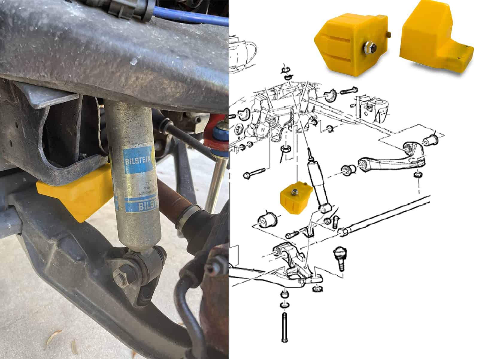 Autoacc Front Bump Stops, Lower Control Arm Bumpers - Imagen 8