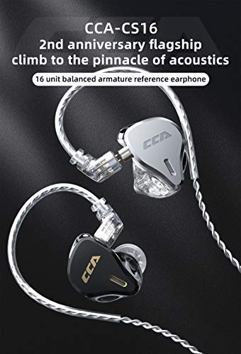 FEDAI CCA CS16 Audífonos In-Ear, 16BA HiFi Estéreo de - Imagen 3