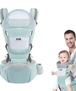 Mochila Portabebés Huifen con Asiento de Cadera, Multiuso 9