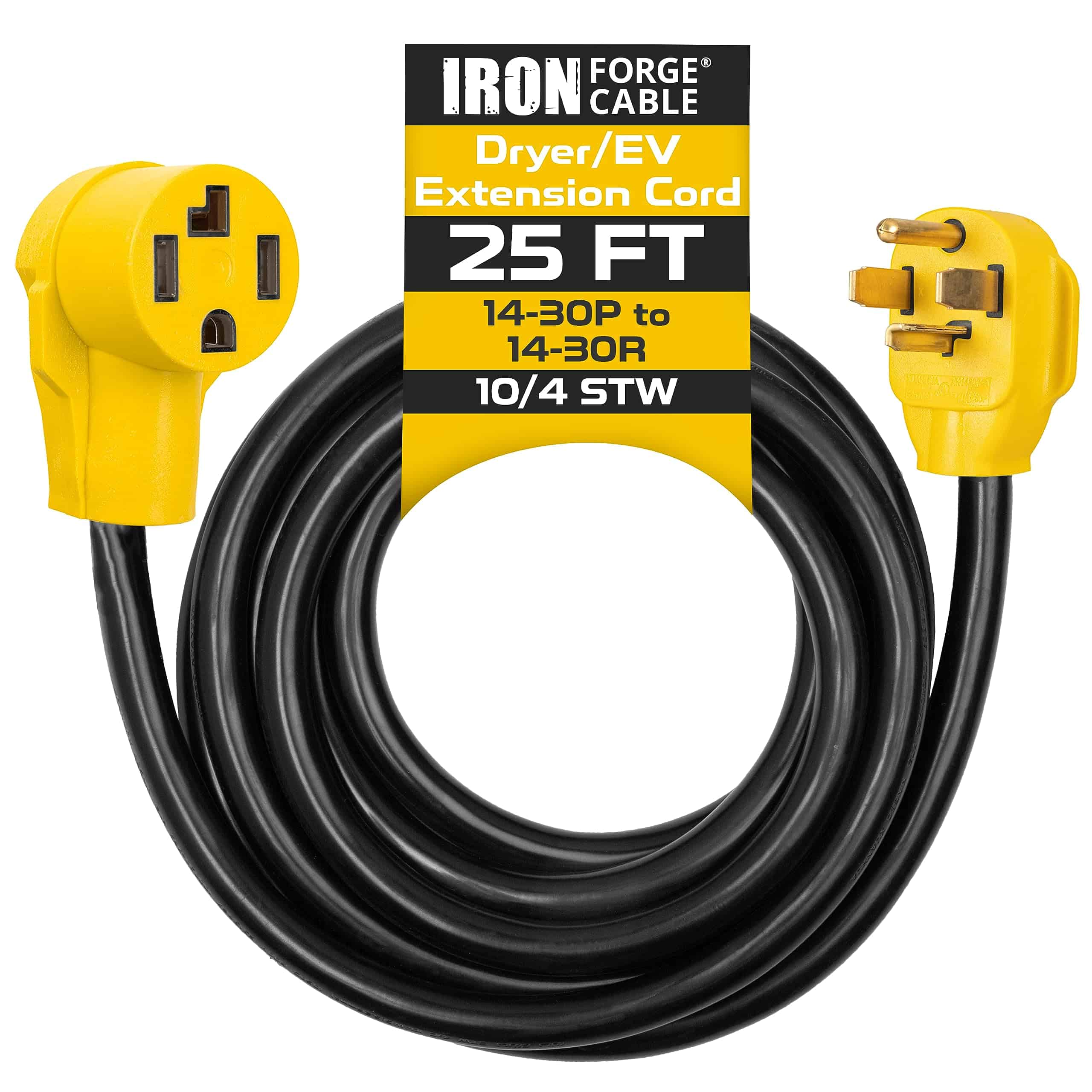 Cable de Extensión de Secadora/EV de 25 pies Iron Forge