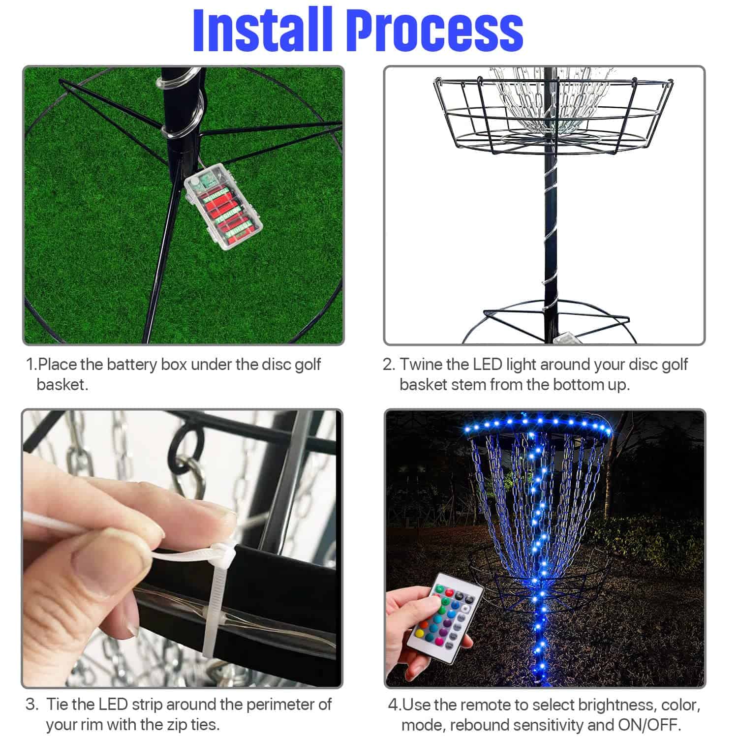Waybelive Luces de Disc Golf LED, Luz de Borde de Disc Golf - Imagen 6