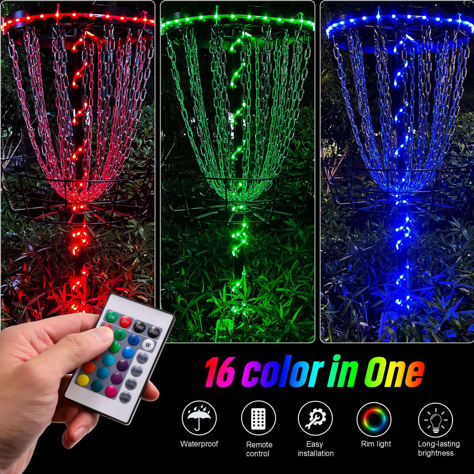 Waybelive Luces de Disc Golf LED, Luz de Borde de Disc Golf - Imagen 3
