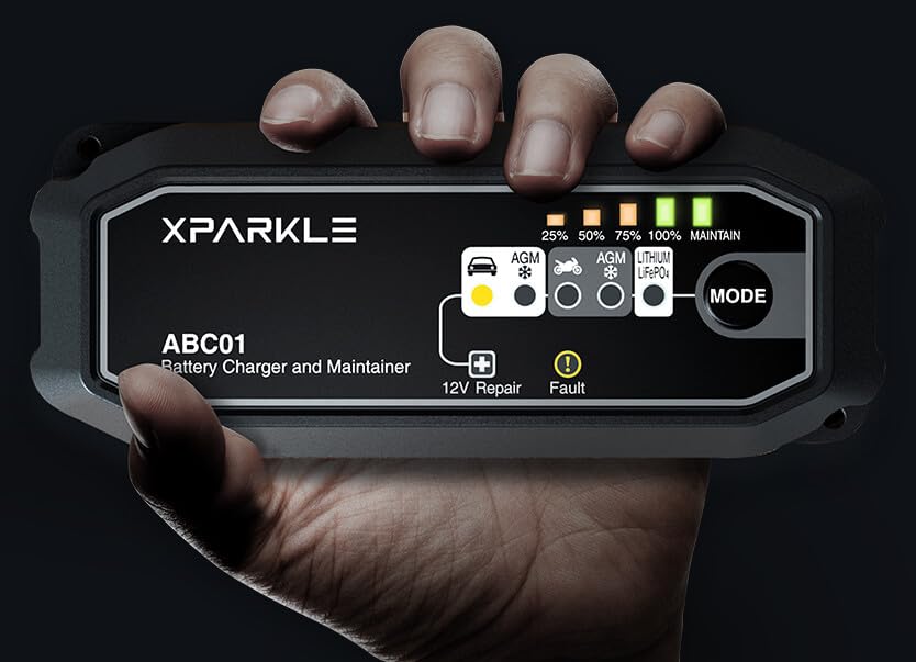 Xparkle ABC01 Cargador y Mantenedor de Batería de Coche - Imagen 4