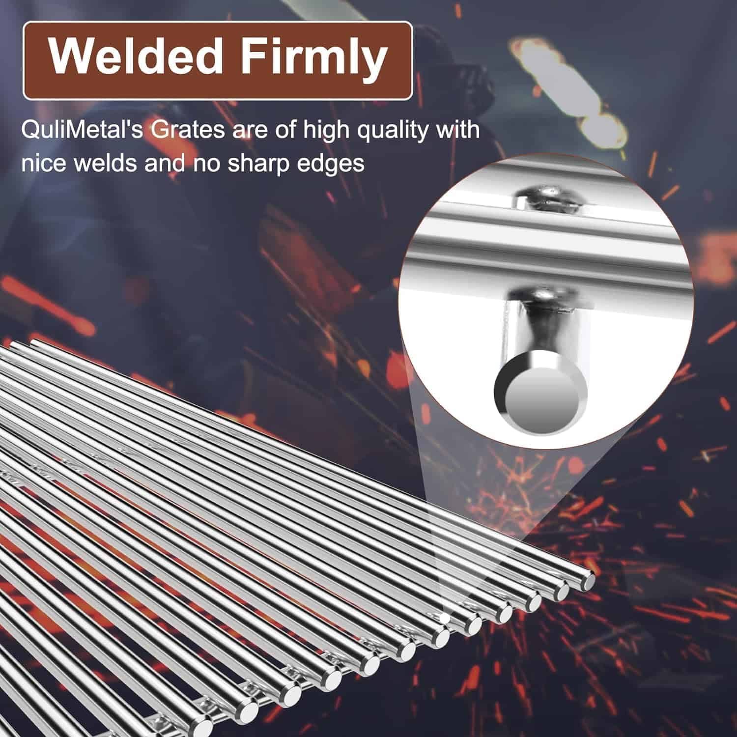 Parrillas de Acero Inoxidable QuliMetal 9MM para Weber - Imagen 7