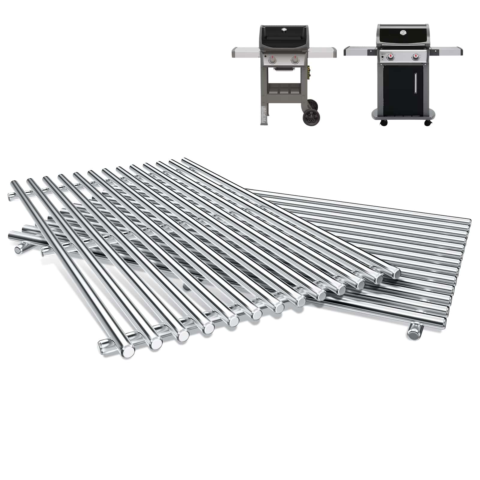 Parrillas de Acero Inoxidable QuliMetal 9MM para Weber