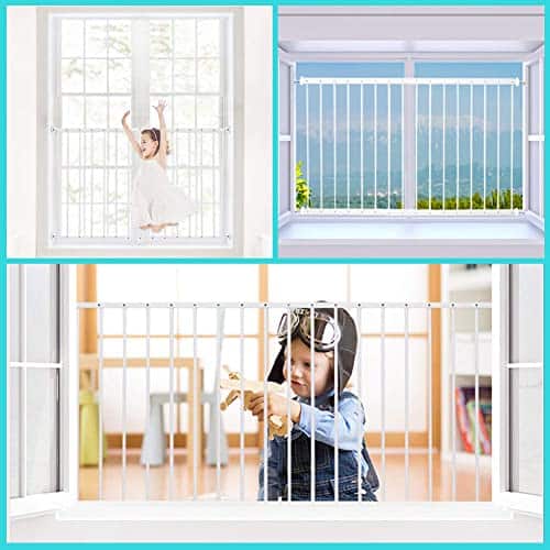 WAOWAO Rejas de Seguridad para Ventanas para Niños Bebés - Imagen 6