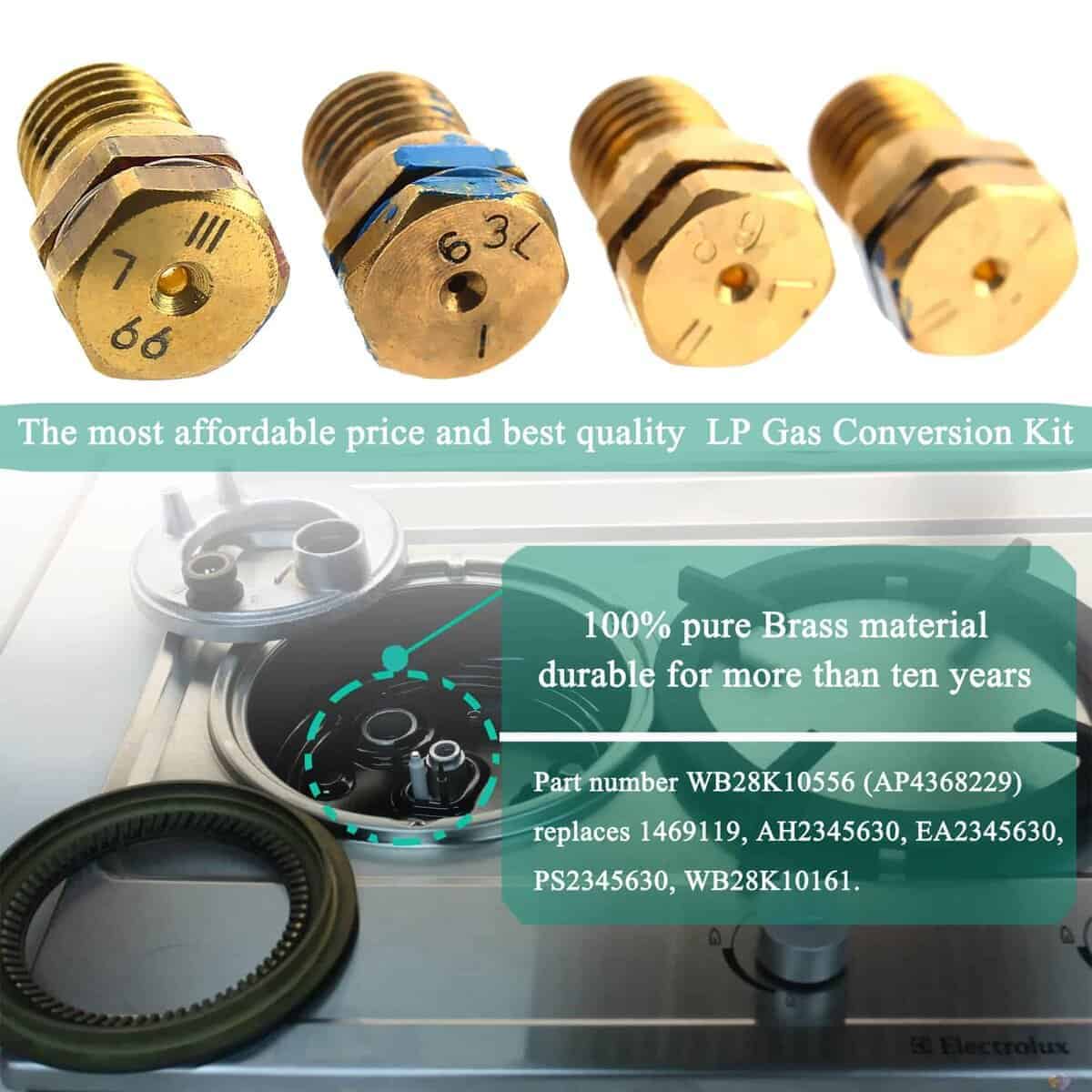 Kit de Conversión de Gas LP para Estufa GE WB28K10556 - Imagen 5