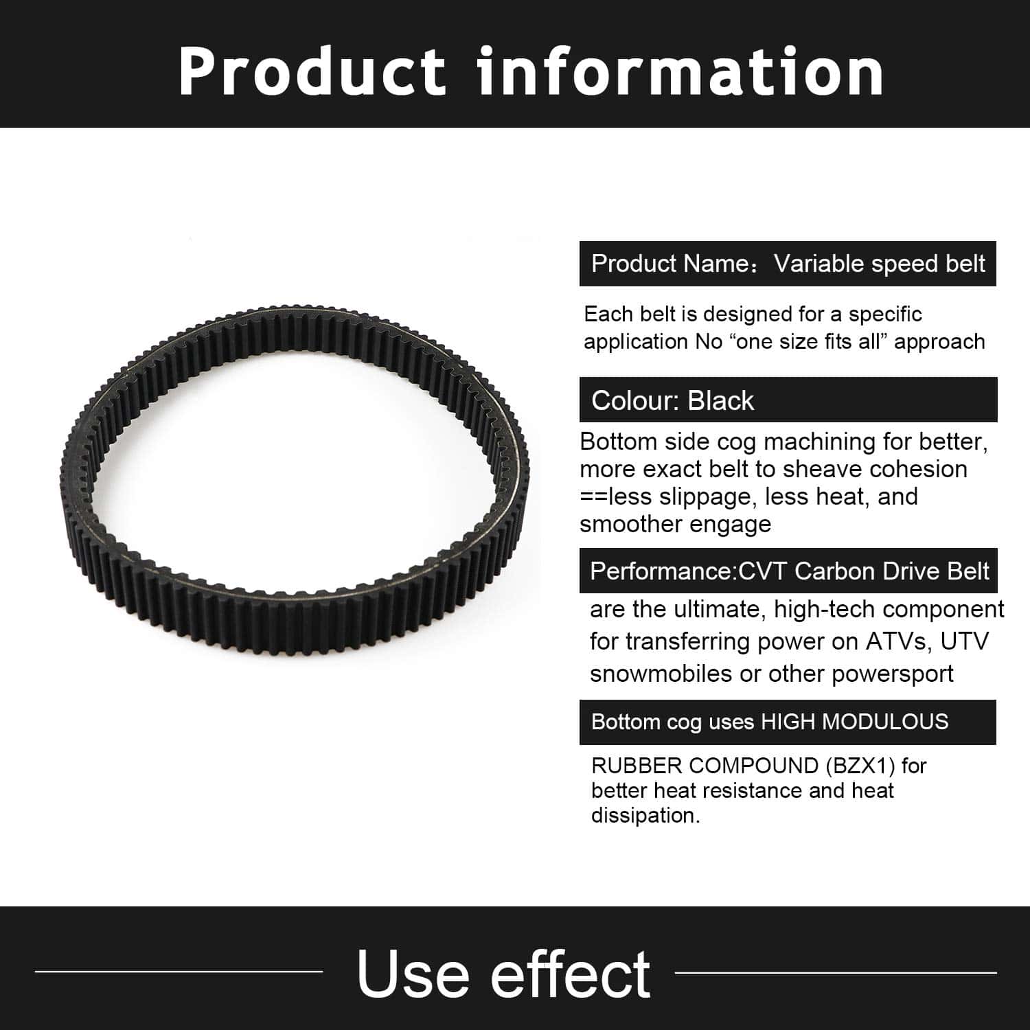 Correa de transmisión CVT Dibanyou 40G4340 Reemplazo para - Imagen 3