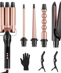 Set de 5 en 1 Varita Rizadora para el Cabello Calentamiento