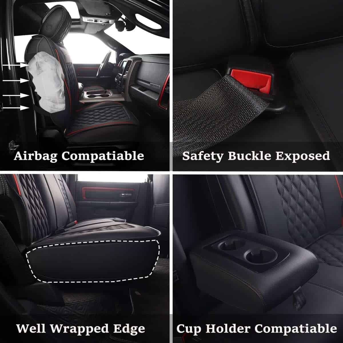 Fundas de asiento para Dodge Ram, Compatible con 2009-2025 - Imagen 5