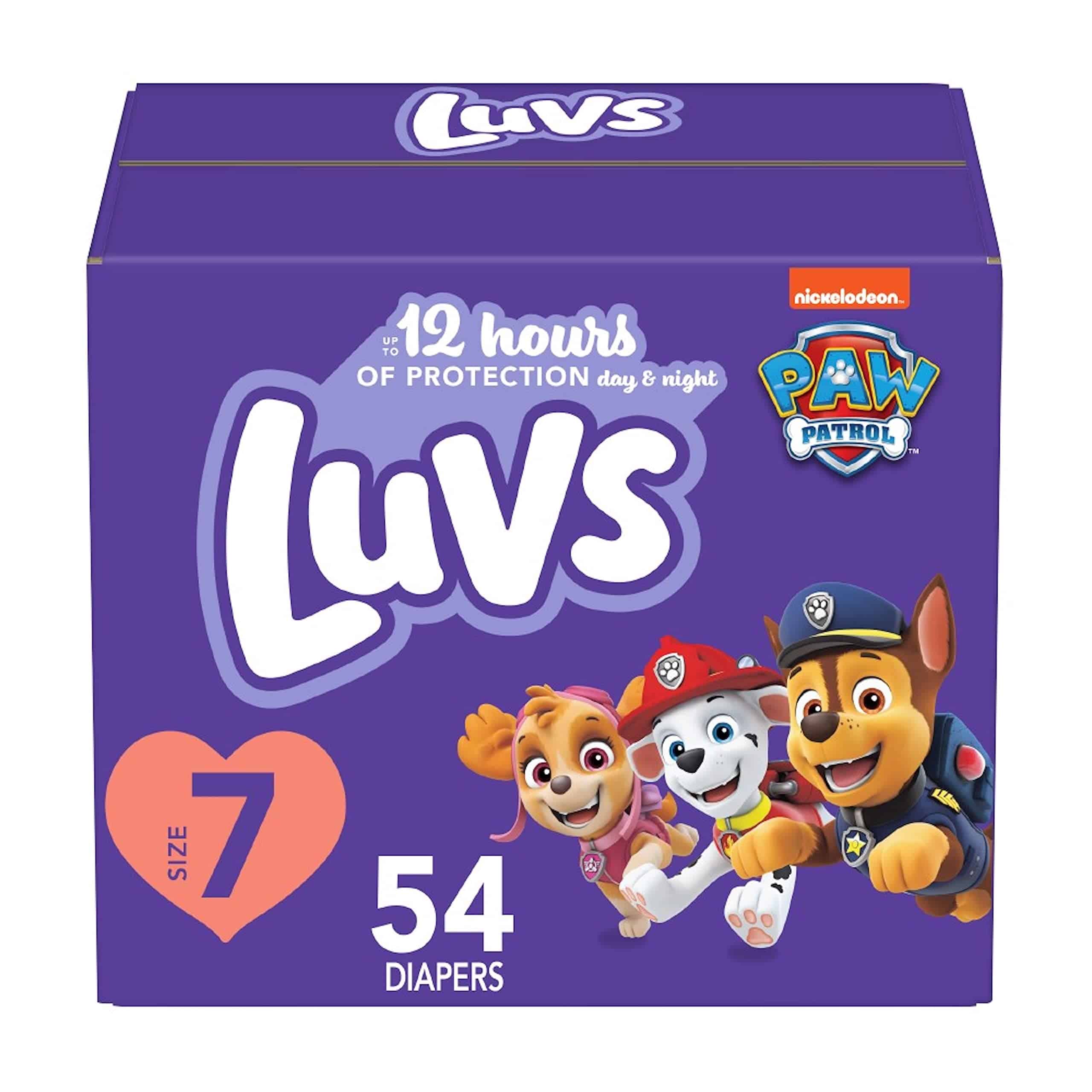 Pañales Luvs Talla 7, Pañales de Protección Platino Bluey