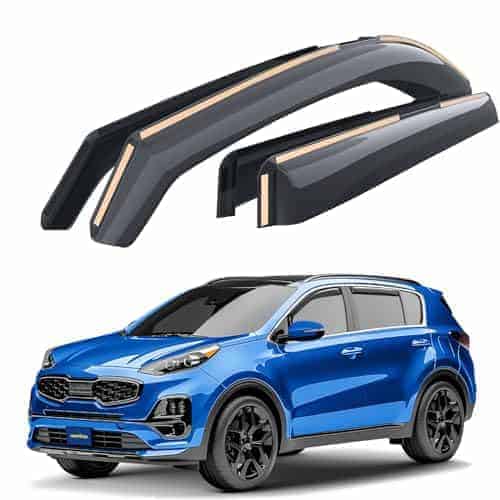 Deflectores de ventanas irrompibles Goodyear -Humo Premium