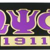 Placa de matrícula para automóvil Omega Psi Phi 1911 con