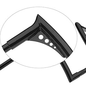 Manillar Ape Hanger Gloss Black de 12" de elevación 1.25" - Imagen 5