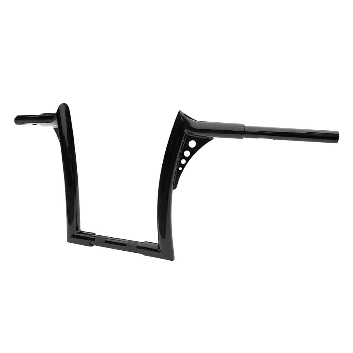 Manillar Ape Hanger Gloss Black de 12" de elevación 1.25"