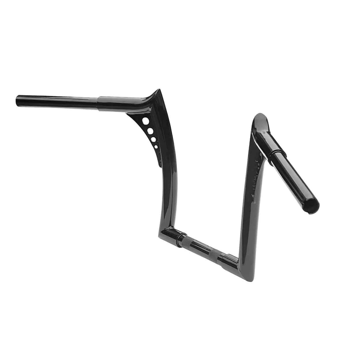 Manillar Ape Hanger Gloss Black de 12" de elevación 1.25" - Imagen 3