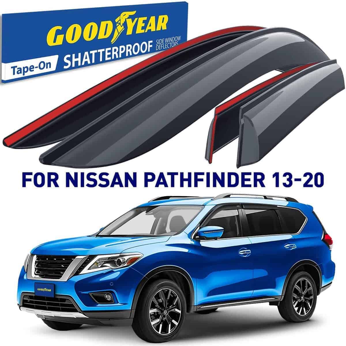 Deflectores de ventanas irrompibles Goodyear -Ahumado Premiu - Imagen 3