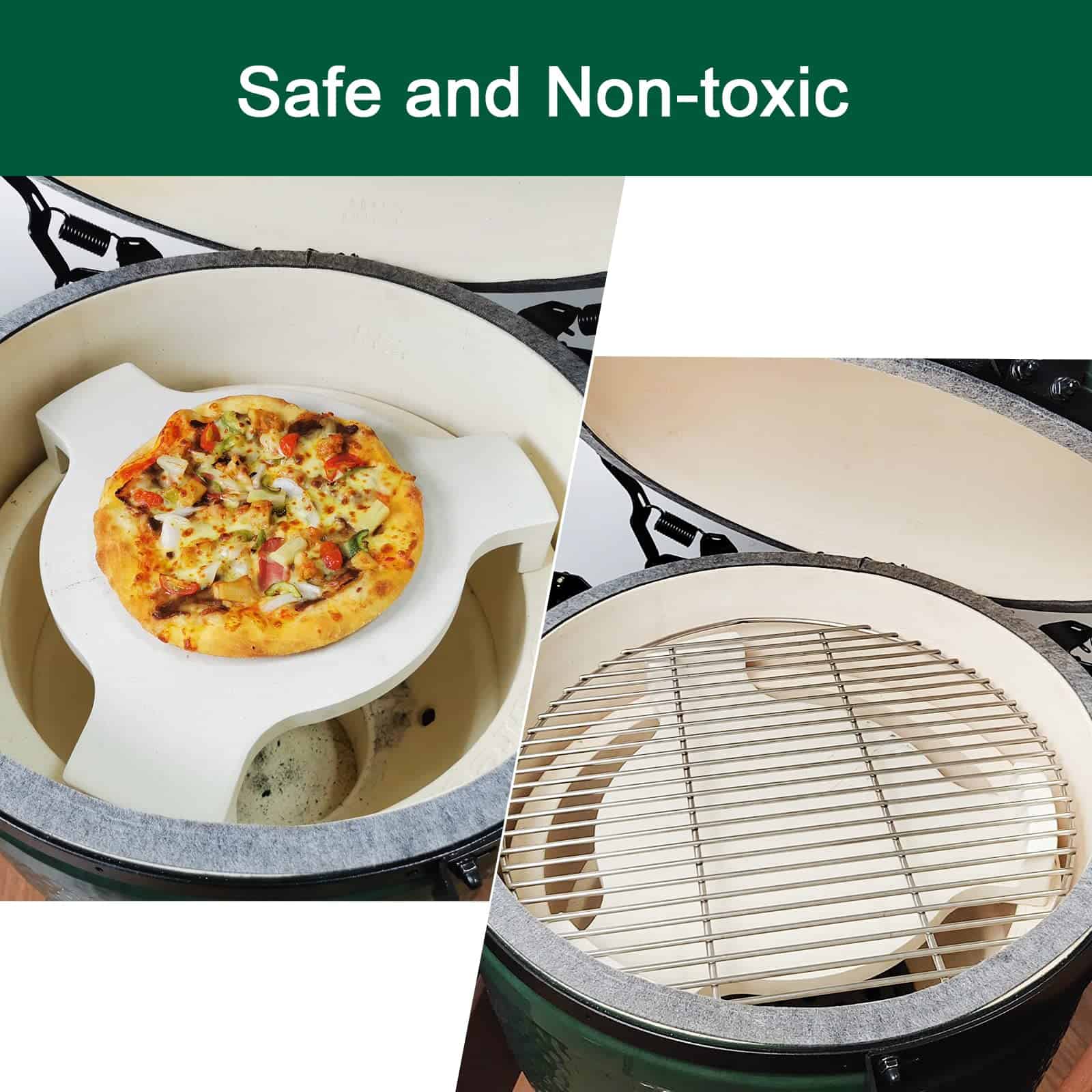 Quantfire 15.5" Plate Setter Heat Deflector para Big Green - Imagen 5