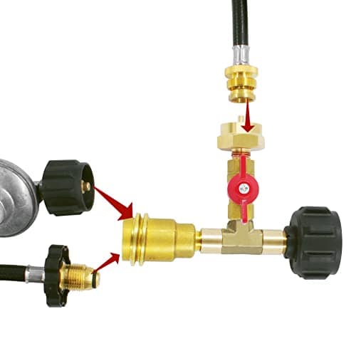 Adaptador de T de Latón de Gas Propano MOFLAME con 3 - Imagen 7