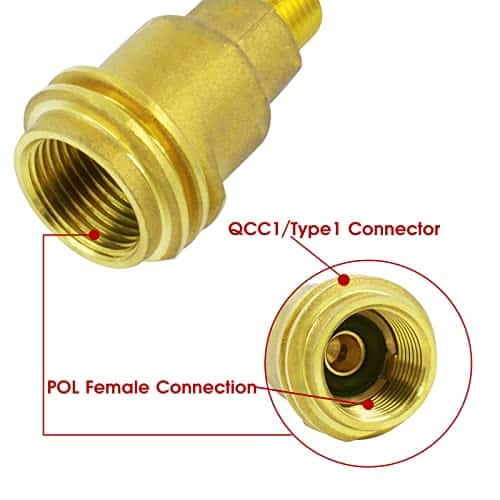 Adaptador de T de Latón de Gas Propano MOFLAME con 3 - Imagen 5