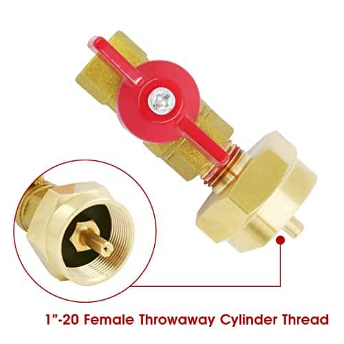 Adaptador de T de Latón de Gas Propano MOFLAME con 3 - Imagen 4