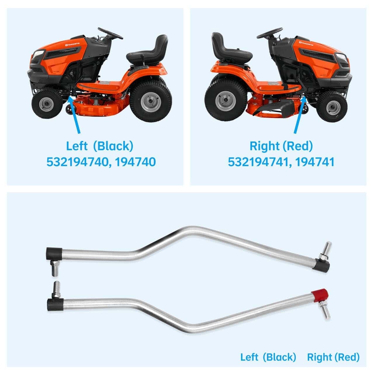 Conjunto de barra de dirección LH/RH se ajusta a 532194740 - Imagen 6