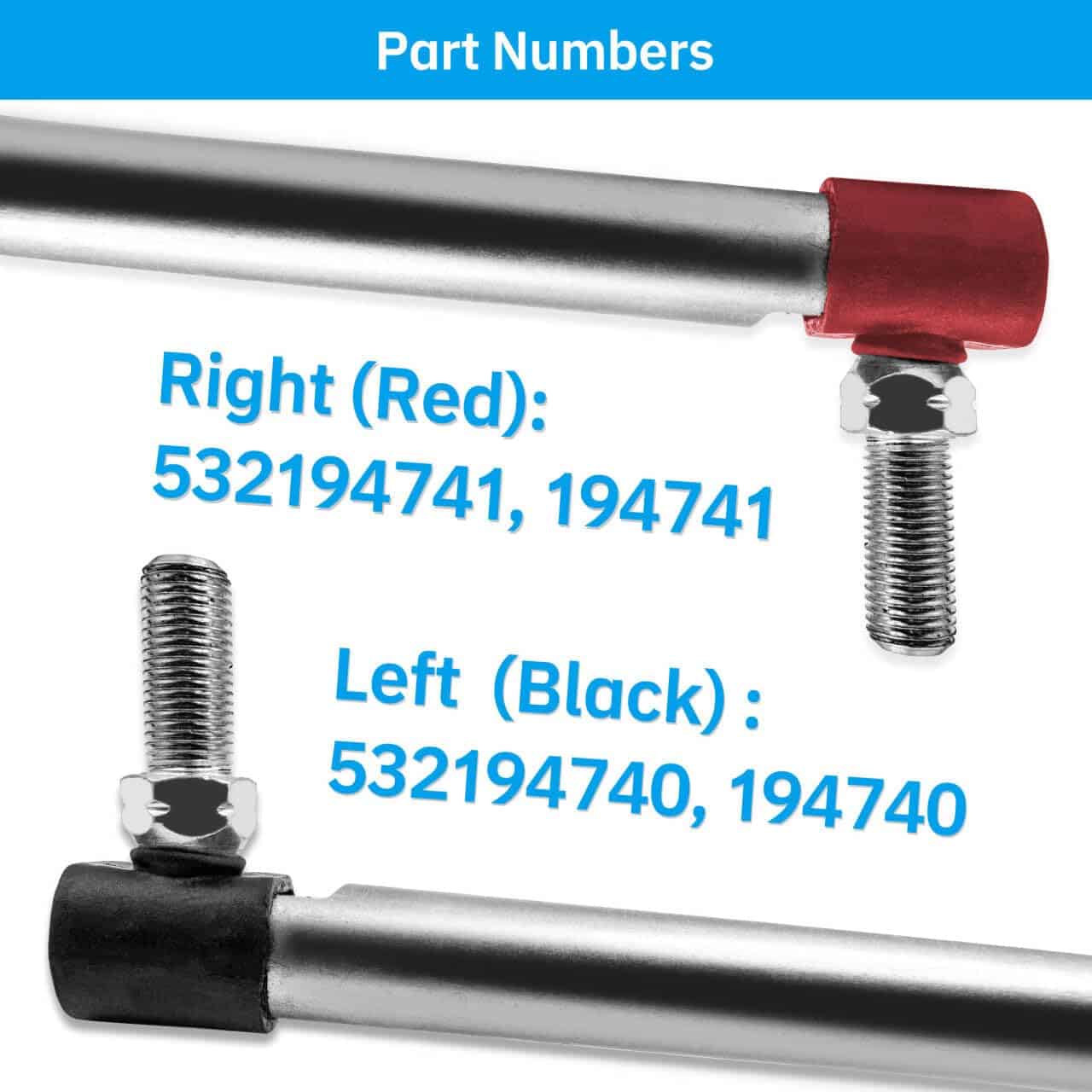Conjunto de barra de dirección LH/RH se ajusta a 532194740 - Imagen 4