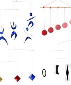 Set de 4X Móviles Montessori - Munari, Octaedro, Gobbi,