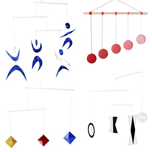 Set de 4X Móviles Montessori - Munari, Octaedro, Gobbi,