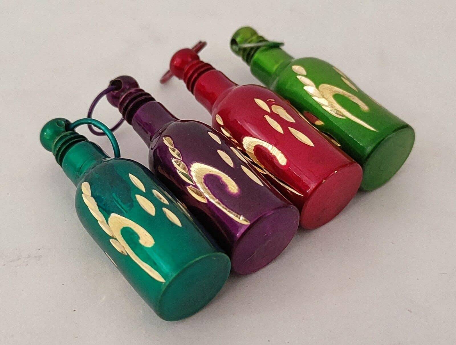 Porta Kajal de Latón Forma Botella Antigua Sin Diseño de - Imagen 3