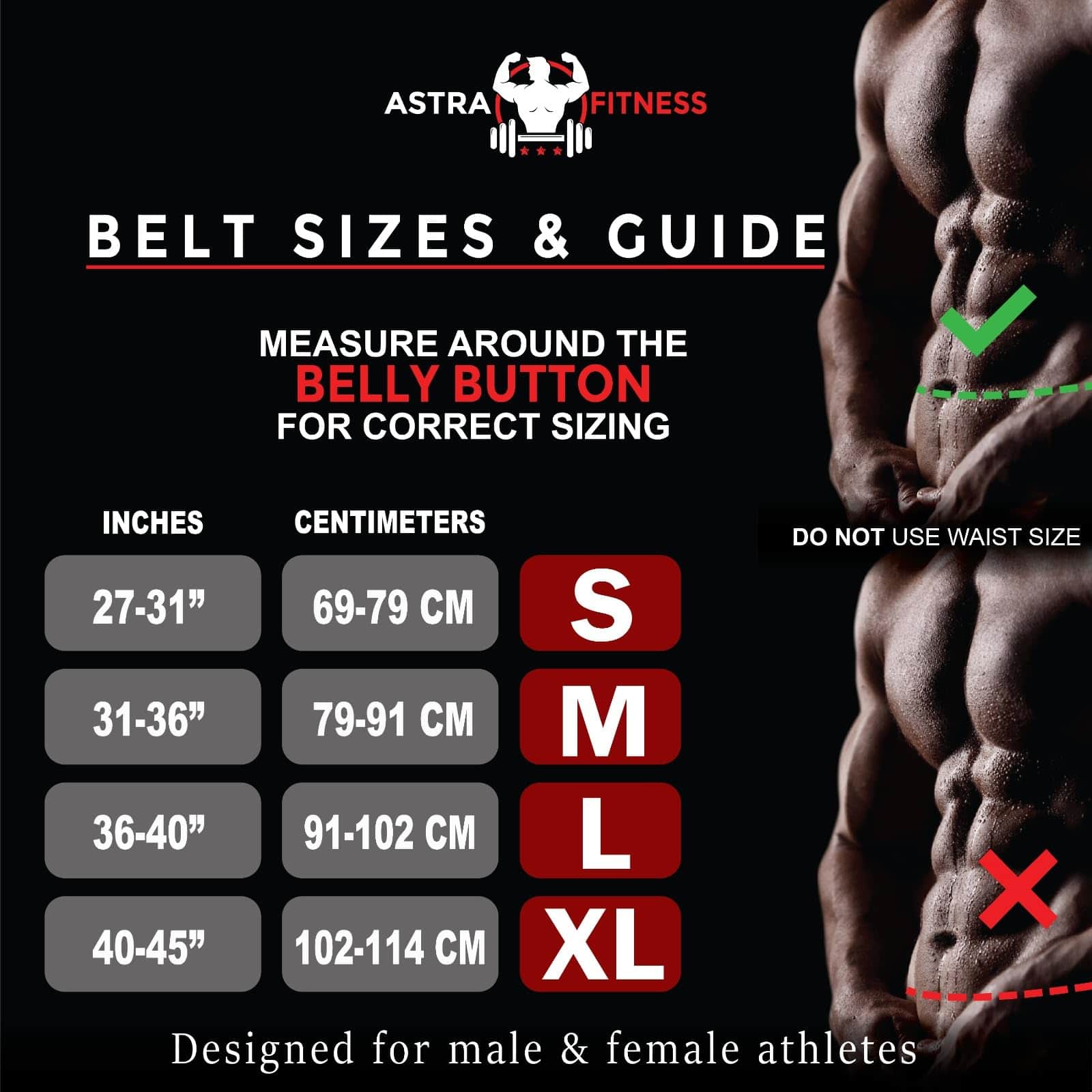 Cinturón de levantamiento de pesas Astra Fitness - Cinturón - Imagen 3