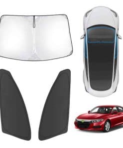 Karltys 3PCS Protector Solar para Parabrisas para Honda