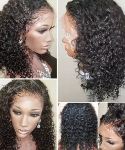 Pelucas de Encaje Frontal de Cabello Humano Rizado 13X4