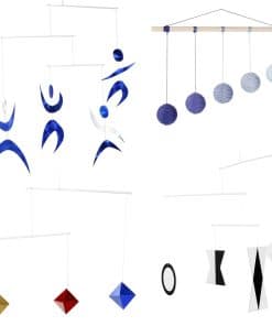 Set de 4X Móbiles Montessori: Móbile Gobbi, Móbile Munari,