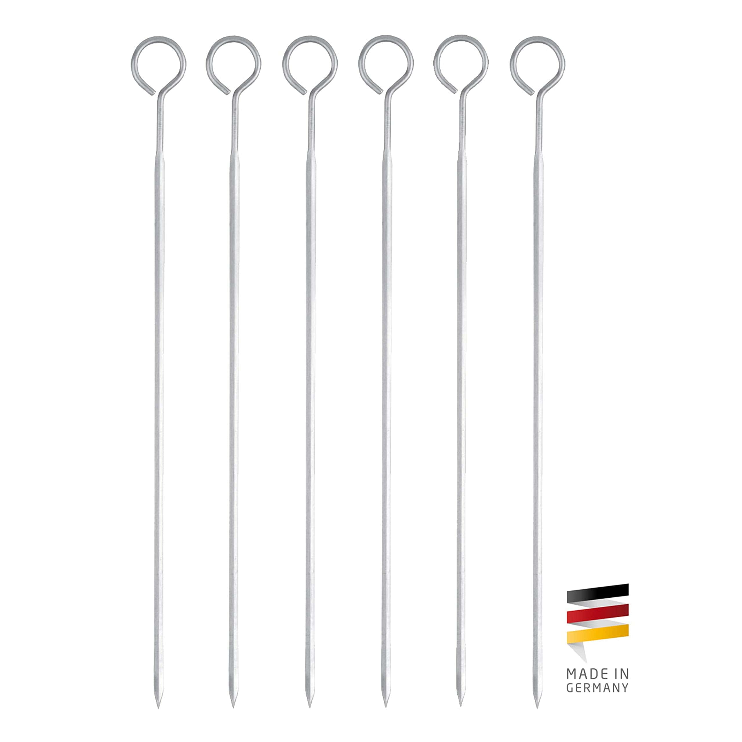 Set de Brochetas Triangulares con Anillo 25CM, 6 Piezas - Imagen 3