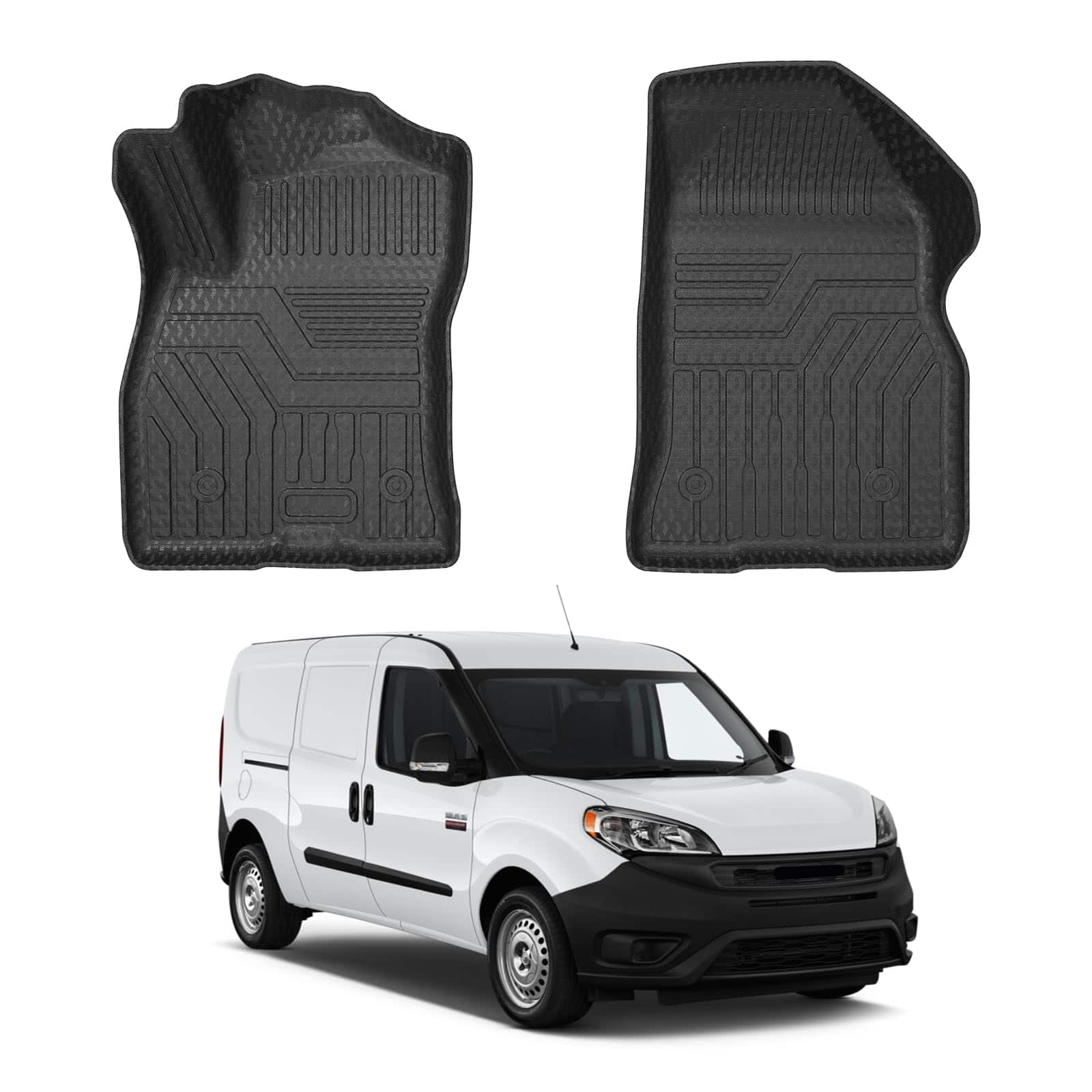 Tapetes para piso delantero Mixsuper compatibles con Ram