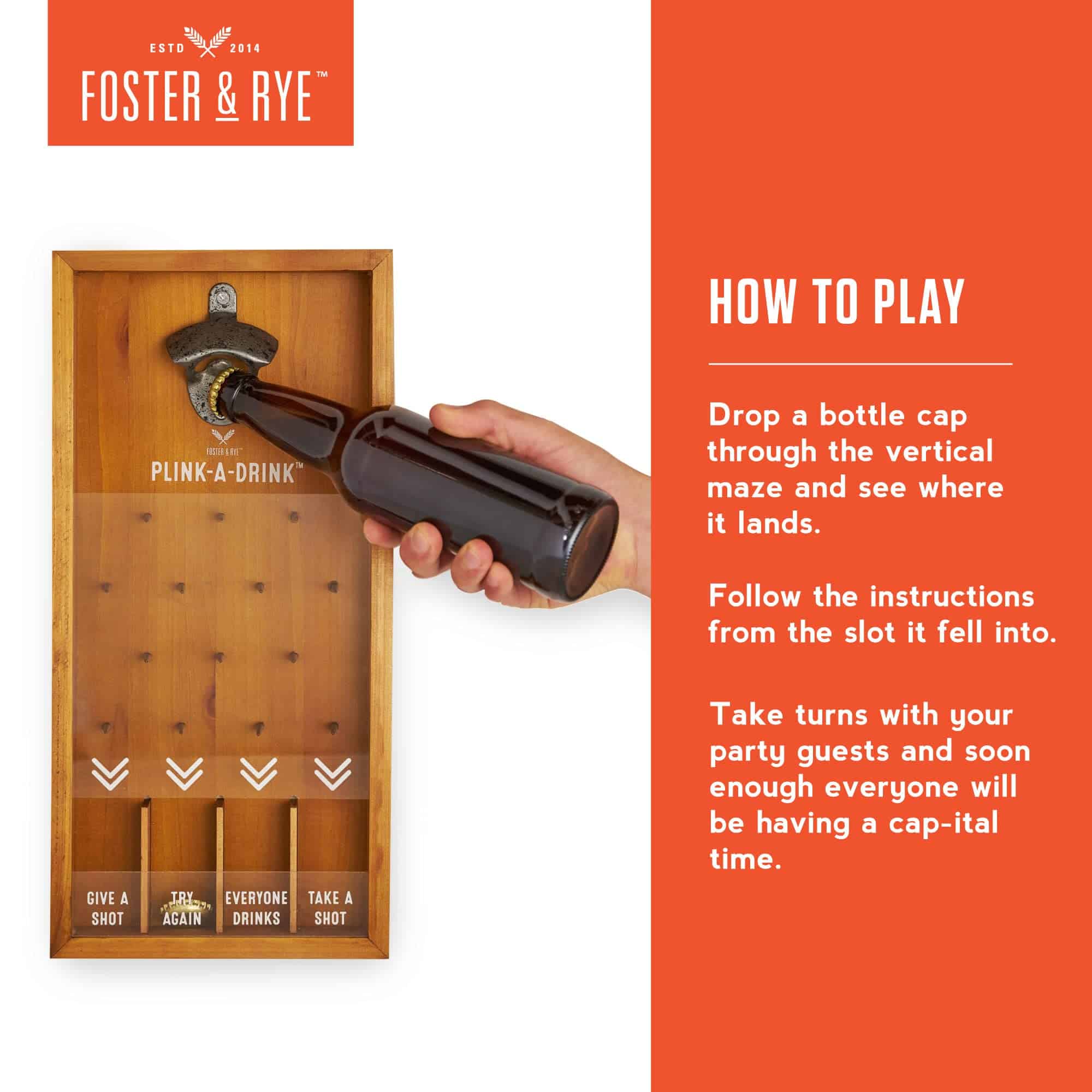 Abrebotellas y Recogedor de Tapas de Botellas Foster & Rye - Imagen 4