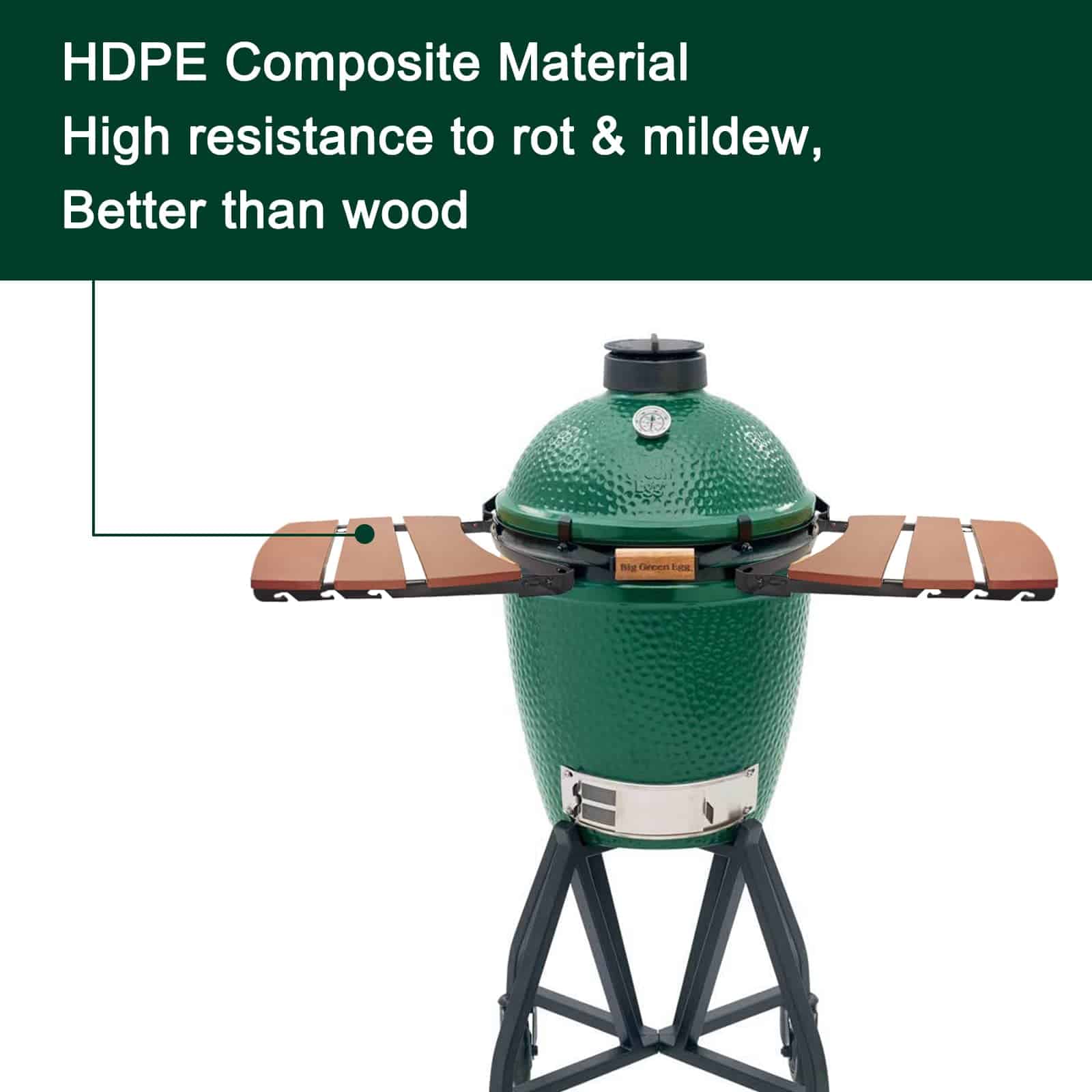 Repisas laterales Quantfire Big Green Egg Accessories, 3 - Imagen 6