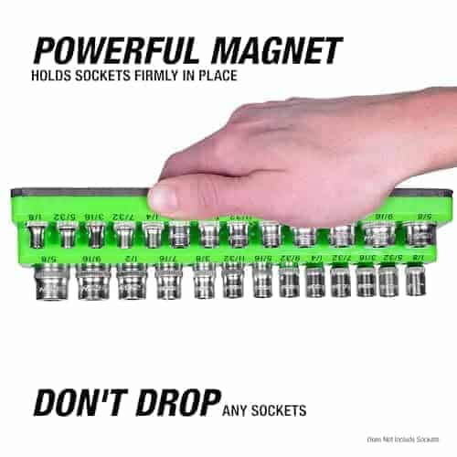 Juego de 6 bandejas magnéticas para sockets -Negro y Verde - Imagen 11