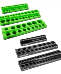 Juego de 6 bandejas magnéticas para sockets -Negro y Verde