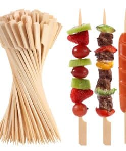 200 PCS Brochetas de Bambú para Aperitivos, Palillos de 10