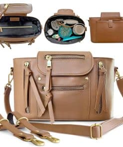 Bolso de Pañales de Cuero Micro MAMANTRA Mezza, Organizador