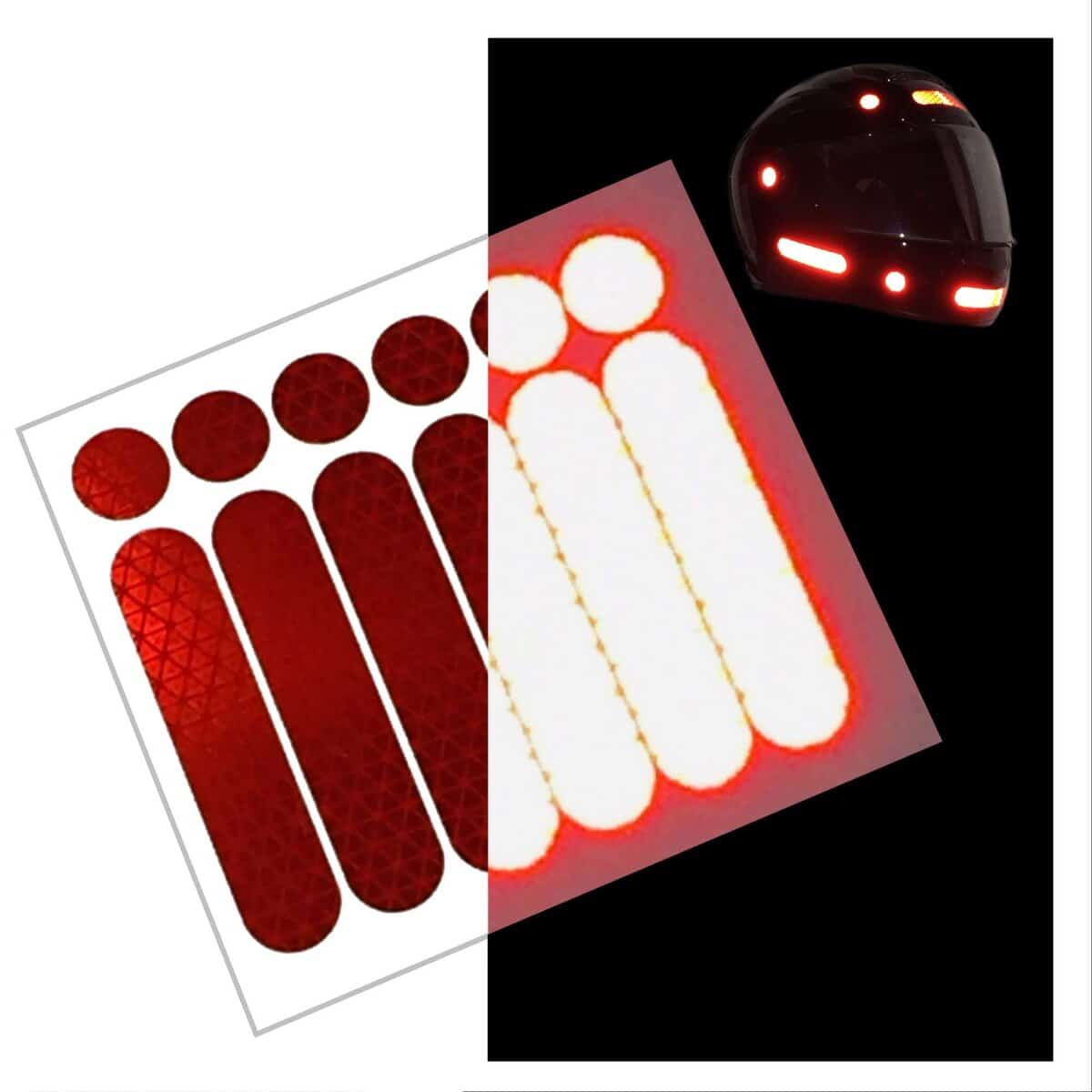 Calcomanías y pegatinas de seguridad reflectantes de alta