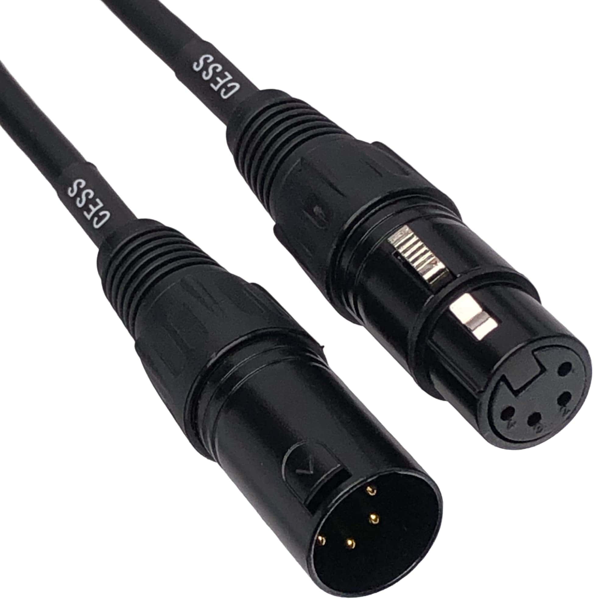 Cable XLR hembra a macho de 4 pines - Cable de micrófono - Imagen 3