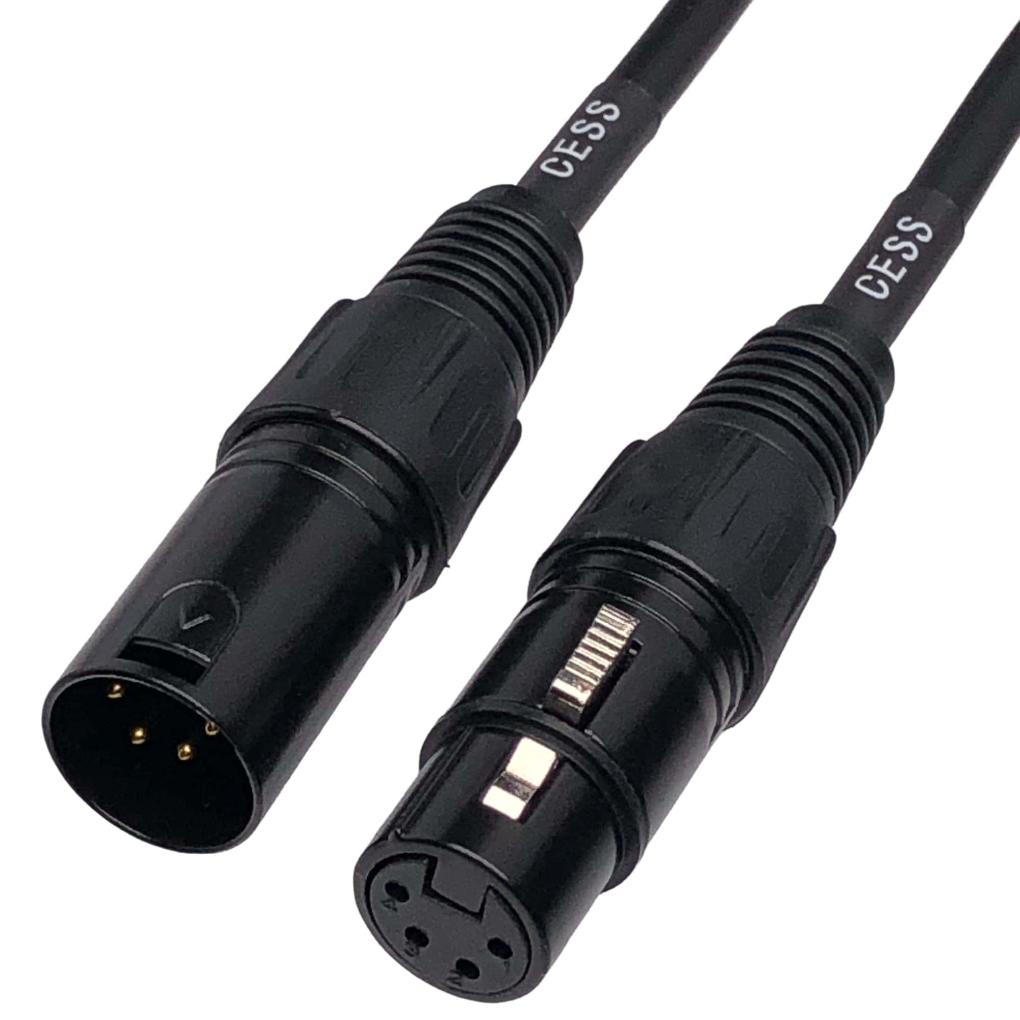 Cable XLR hembra a macho de 4 pines - Cable de micrófono - Imagen 6